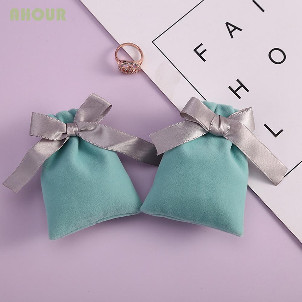 Trendy Accessory AHOUR Party Jewelry Bags Earring Storage Packaging Velvet Pouch Necklace Pouches Wedding Bandage Exq... - Image 5