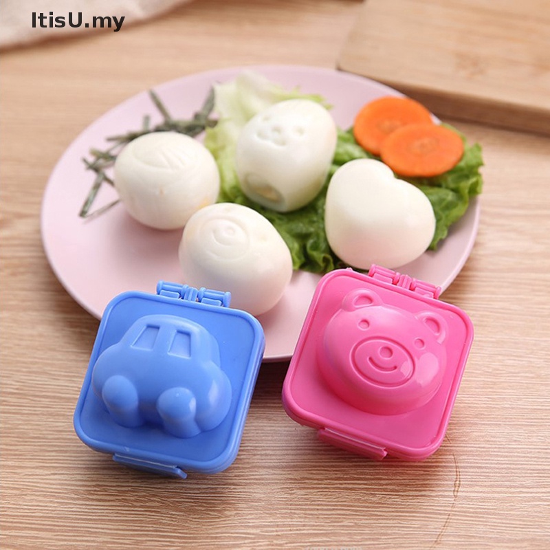 [ItisU] Egg mold Cute Cartoon Baby Rice Ball Mold 3D Egg Ring Bento Accessories Rabbit Bear Fish Egg Decorag Tool Kitchen Gadgets [MY]