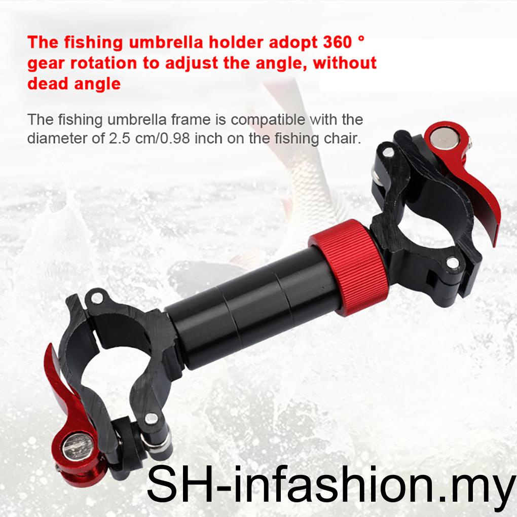 Fishing Chair Universal Umbrella Holder Aluminum Alloy Mount Stand Portable Outdoor Rock River Stream Fish Support