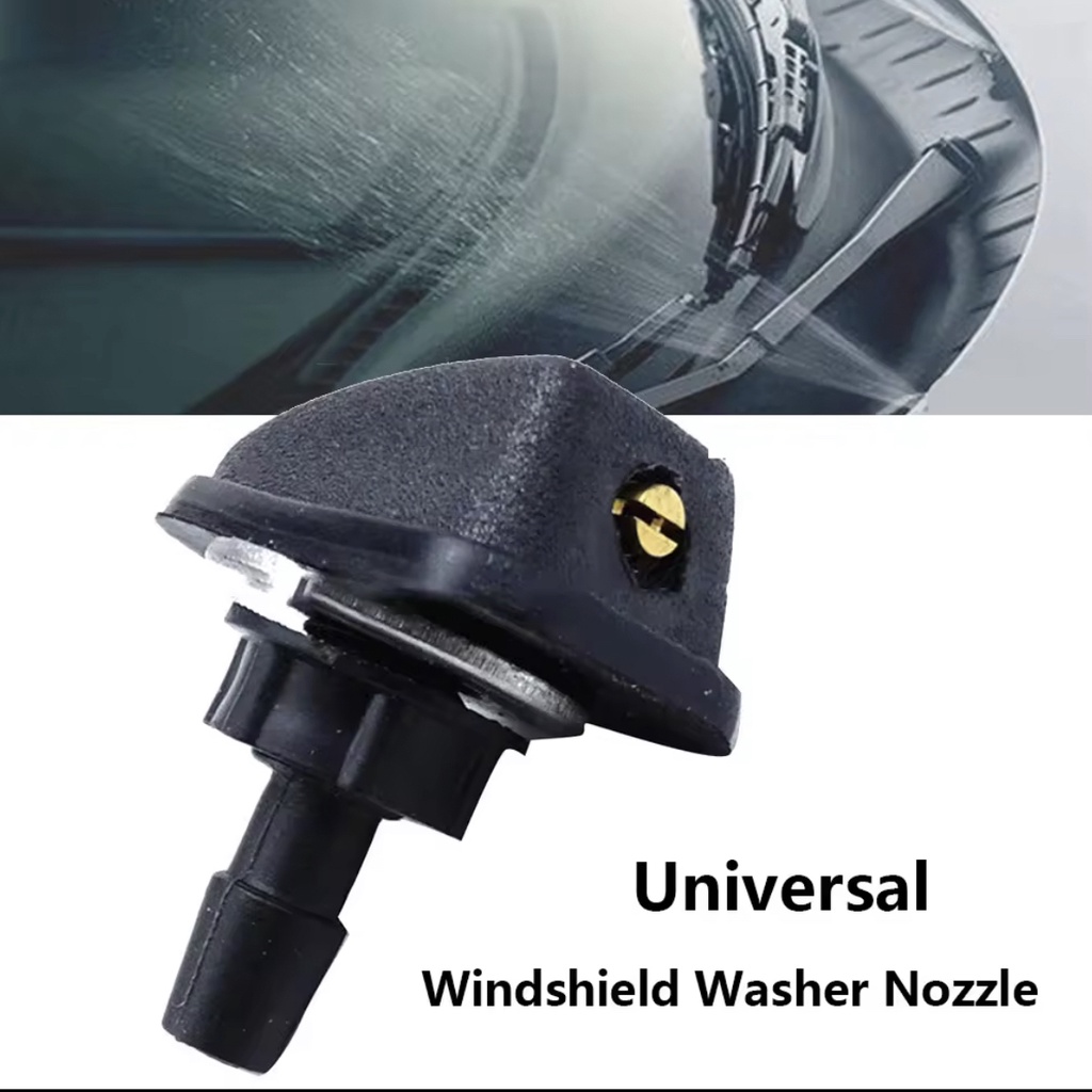 Car 360 Degree Adjustable Washer Front Windshield Wiper Nozzle Safety Auxiliary Accessories Export Nozzle Universal