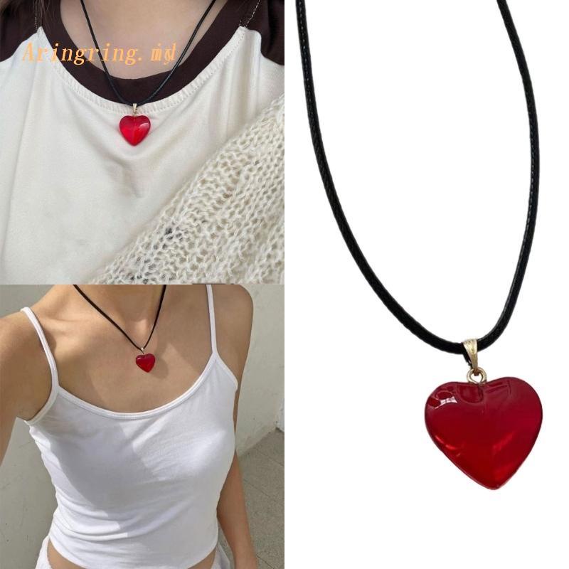 ARIN Heart Pendant Necklaces Girl Heart Necklaces Pendant Necklace Mens Necklace Love Necklaces Perfect for Men Childre