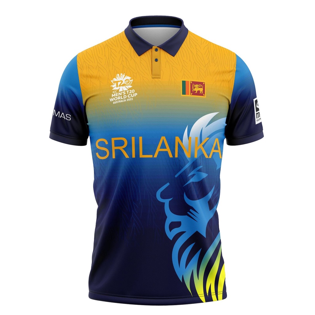 Sri Lanka T20 World Cup Cricket Jersey 2022 - With Name Personalization