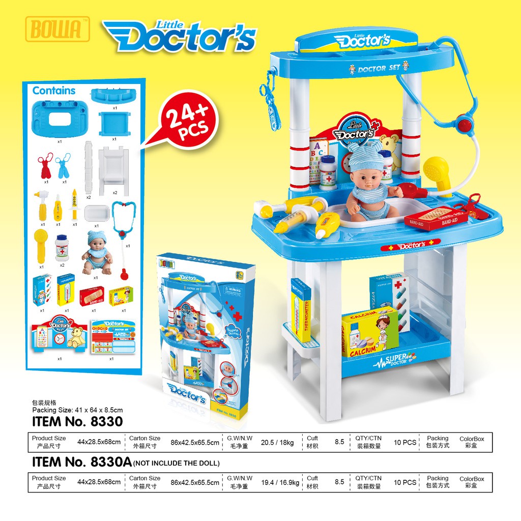 Playset Real Water Simulation Pretend Play Kitchen Play Set Cooking Budak Mainan Masak Little Doctor