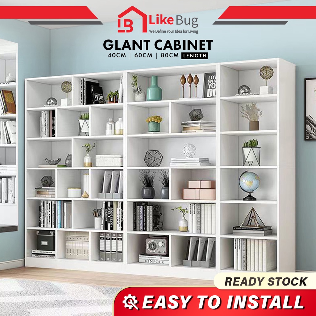 ⚡️LIKE BUG⚡️Glant Book Shelf Display Rack Cabinet Utility Shelf/Multipurpose Shelf/Home Furniture