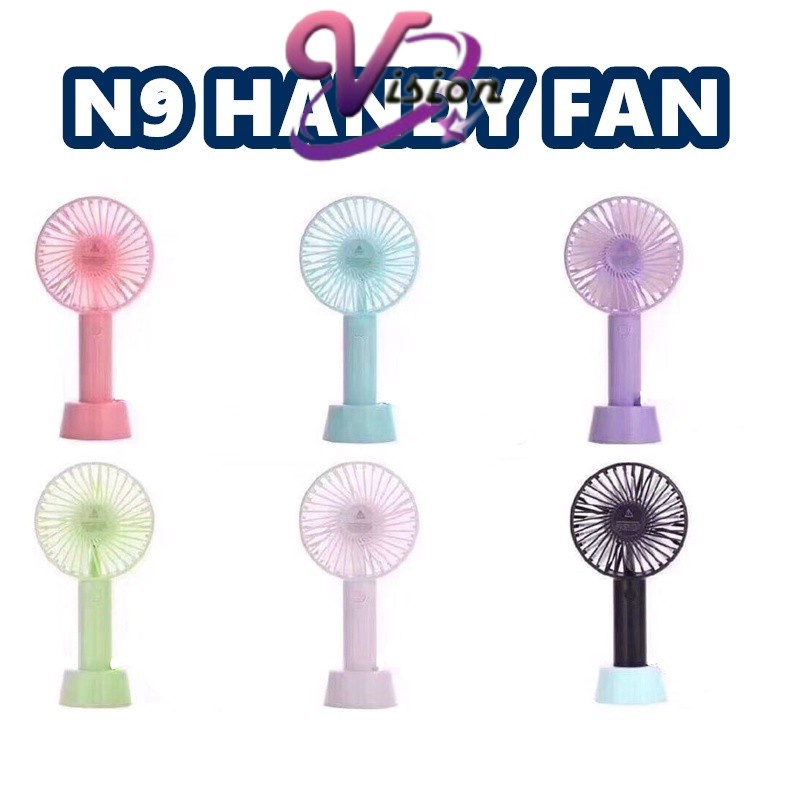 N9 Handheld Small Fan Dormitory Desk Surface USB Rechargeable Portable Mini Fan Free Battery USB Cable