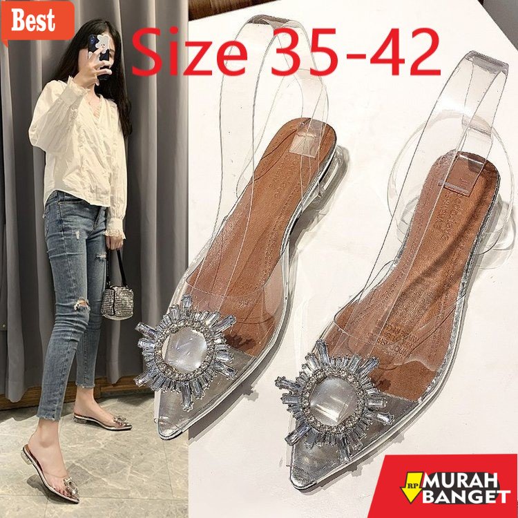 Women's sandals for Eid - FD High Heels for Beautiful Women, Latest Transparent Glass High Heel Party Sandals HI-008