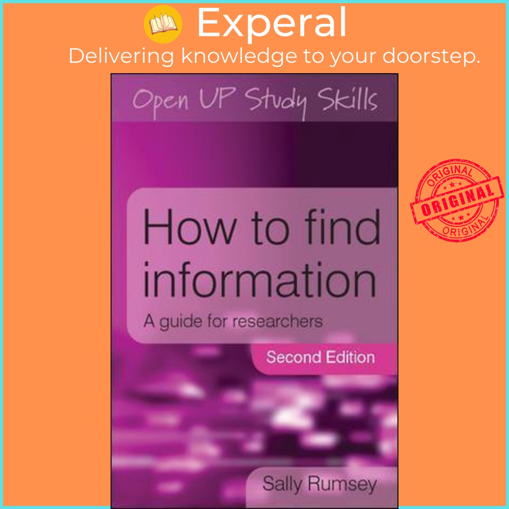 [English - 100% Original] - How to Find Information: A Guide for Researchers by Sally Rumsey (UK edition, paperback)