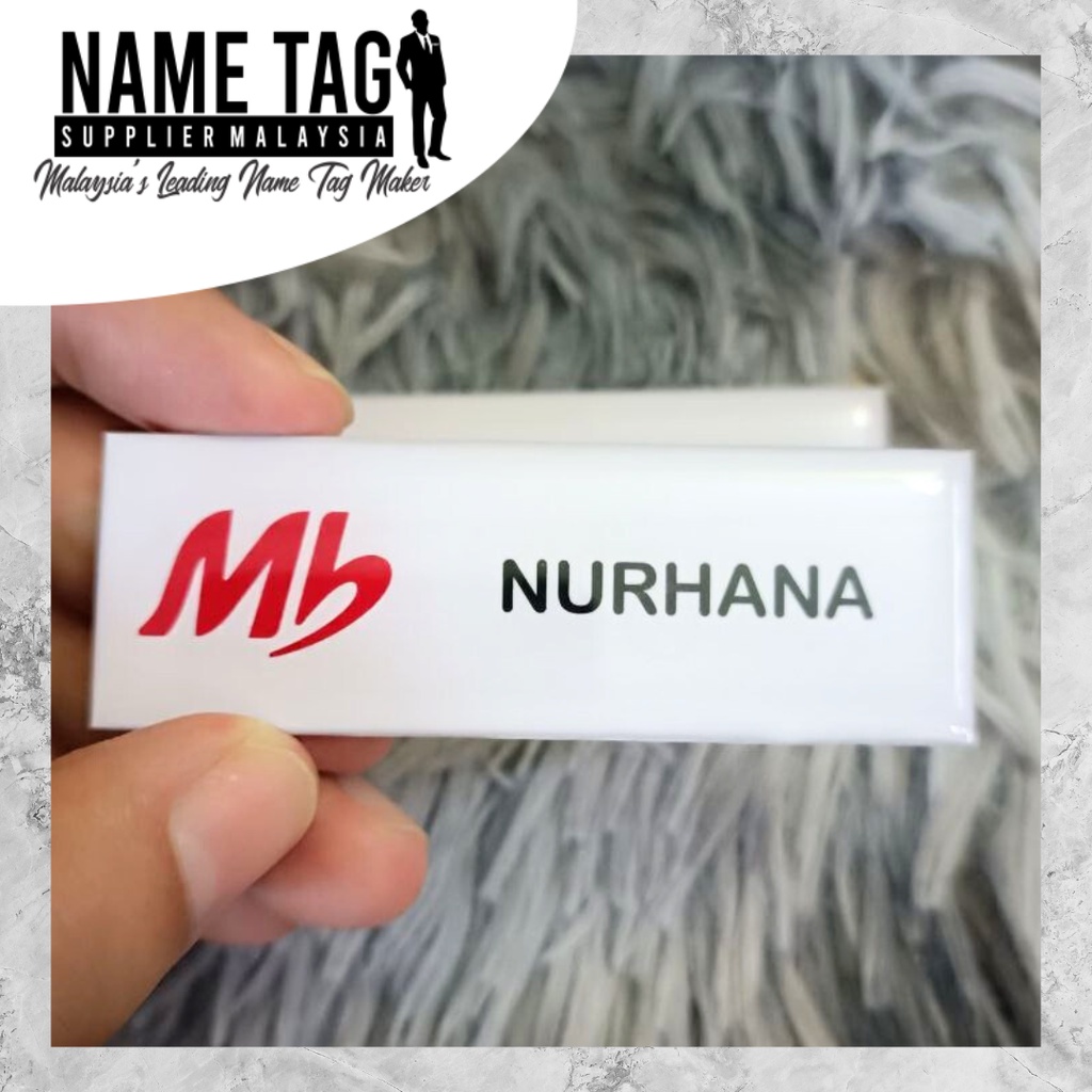 Marrybrown Name Tag Epoxy | MAGNET & PIN