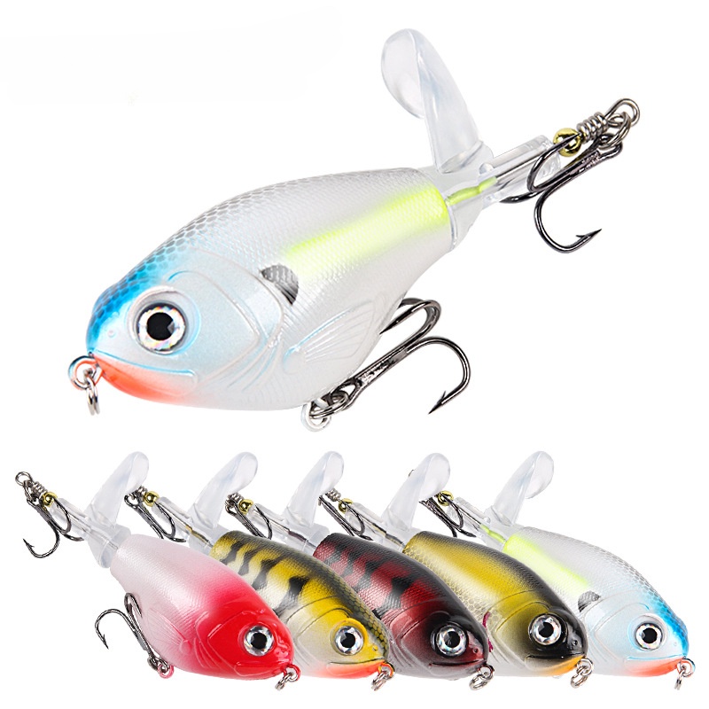 Fishing Lures Propeller Surface Tractor 11.5g 16g Floating Pencil Bionic Noise Dummy Bait Spinning Hard Bait Fishing Accessories