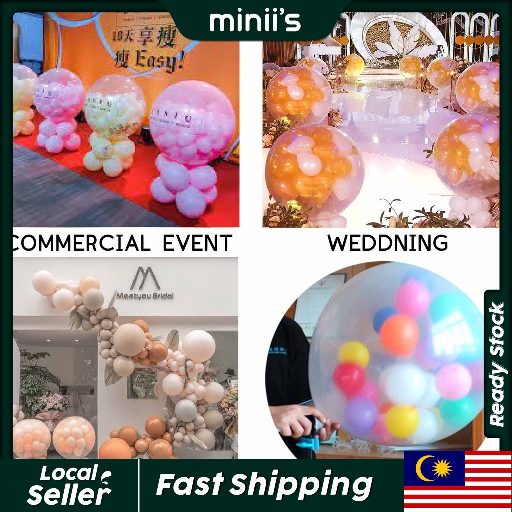 Miniis 1 Set Insider Balloon Stuffing Tool Kit for Wedding Birthday Celebration Party Decoration Balloon Expander