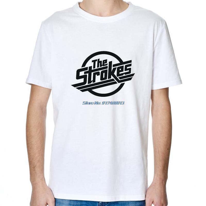 The Strokes Pop Rock White Music Memorabilia Retro Vintage Cool Gift Tee Oversized T shirts Summer M