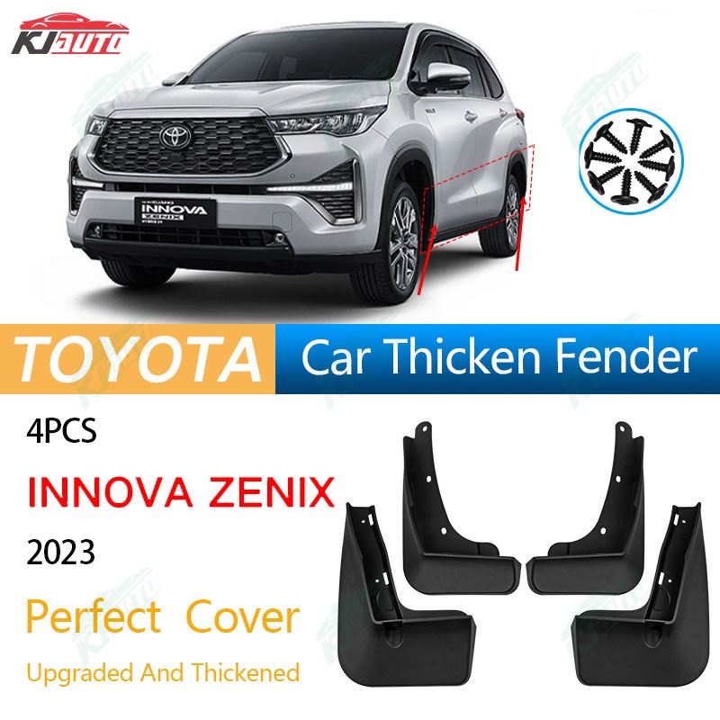 【Thickened and Upgraded】4 Pcs 2023 Toyota Innova Zenix Custom Fenders Car Decoration Accessories