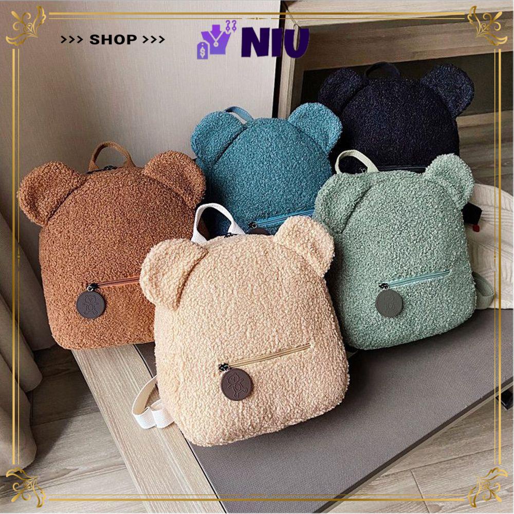 NIUYOU Cute Bear Backpacks Travel Mini Backpack Shoulder Bag Portable Multi-Function Fashion Girl Purse Women's Shopping Rucksacks/Multicolor