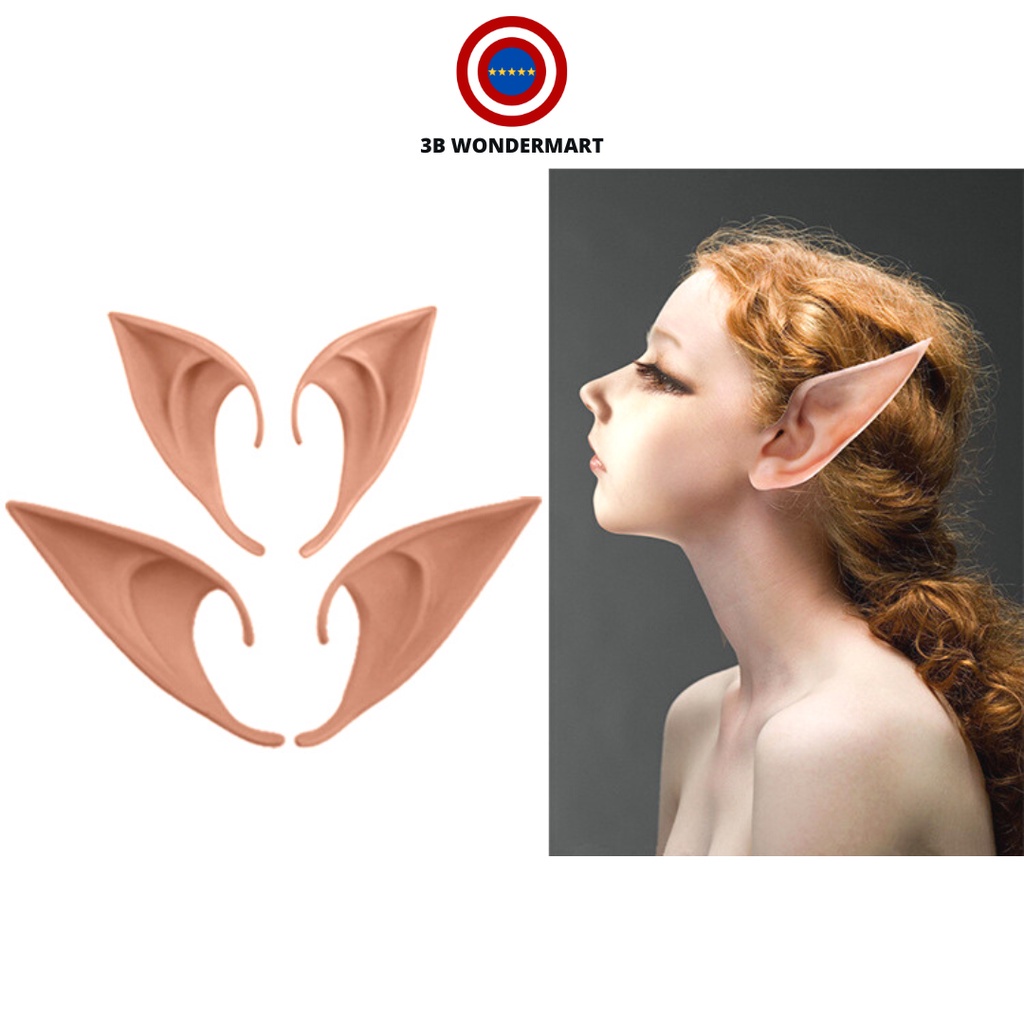 1 Pair Elf Ears Cosplay Anime Accessories Perhiasan Cosplay Anime