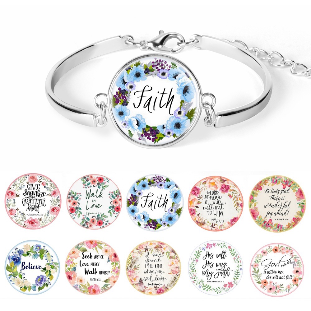 NEW 2023 Bible Verse Bracelet God Is Within Her,she Will Not Fall Christian Jewelry Inspirational Quote Bracelet Faith Hope Gift 5/26