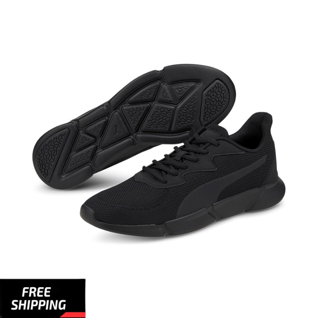 Puma INTERFLEX RUNNER Unisex Running Shoe All Black 19256716