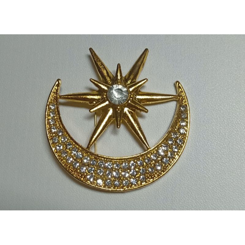 Tanjak Brooch Moon Star PIN TANJAK Accessories TANJAK Decoration TANJAK SONGKET ANAK MELAYU STORE- AINNA STORE