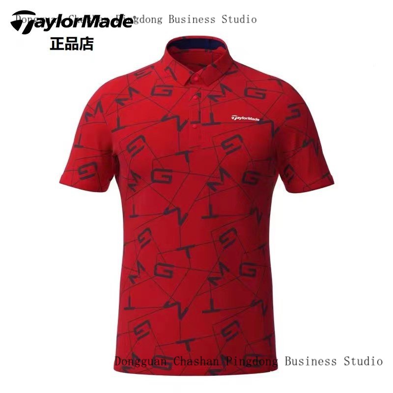 Taylormade TaylorMade golf Clothing New Style Men Summer Breathable Sports golf Short-Sleeved POLO Shirt Can Be Customized