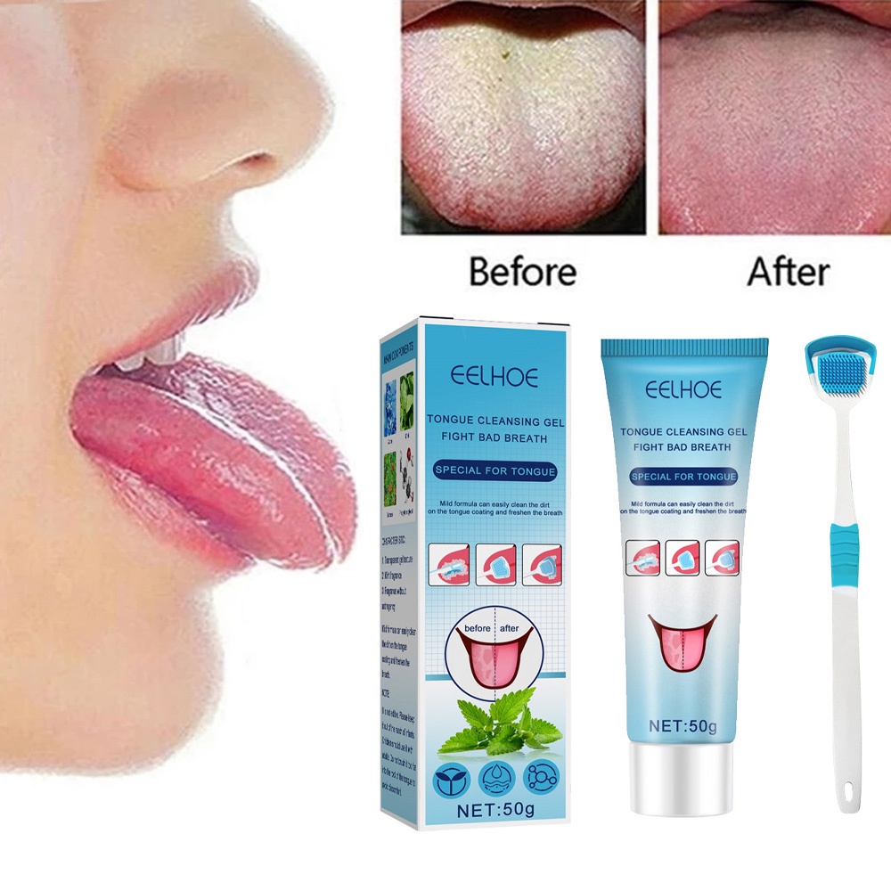 Versatile Premium 『Beauty/Hot』 50g Tongue Cleansing Gel Silicone Scraper Brush Cleaning Single Oral Care Keep Fre... - Image 5