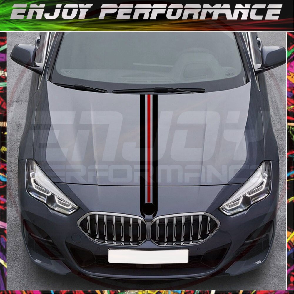 Hood Engine Cover  Bonnet Stripes Sticker For F10 F30 E90 M4 F22 E46 F87 F20 X5 X3 F32 G30 G20 Z4 F40 F44 E60 M3 M5