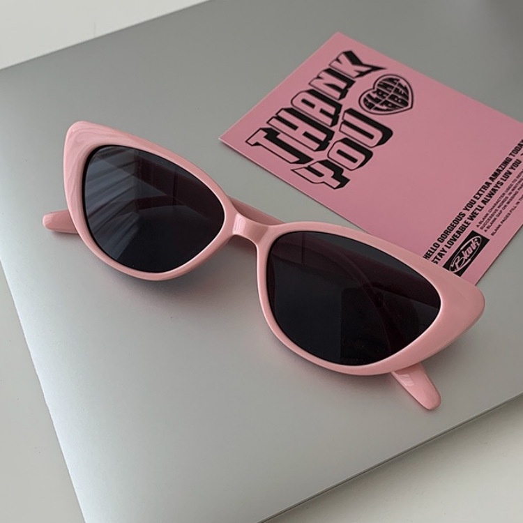 Pink Cat Eye Sunglasses Women Summer Sunglasses Sunscreen Retro Fashion Glasses