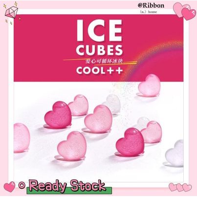 【Stok Sedia】PE Dulang Ais Kiub Bentuk Hati Acuan Ais Kiub Guna Semula Kartun Ais Air batu Guna Semula 循环冰球
