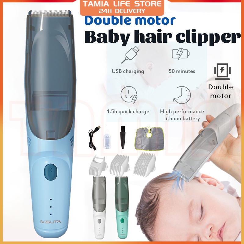 Mesin Rambut Baby Hair Trimmer Silent Gunting Rambut Baby Child Hair Shaver Kids Hair Cutter Clipper