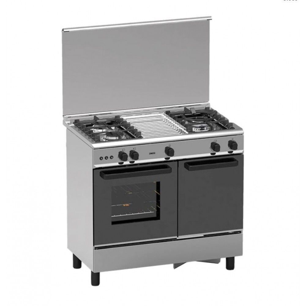 Zanussi 3 Gas Burners Free-Standing Gas Cooker with 60L Electric Oven Cooker ZCM932X