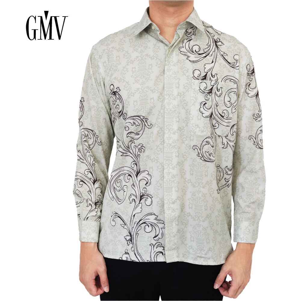 GMV Men Long Sleeve Batik Shirt - GM84501231