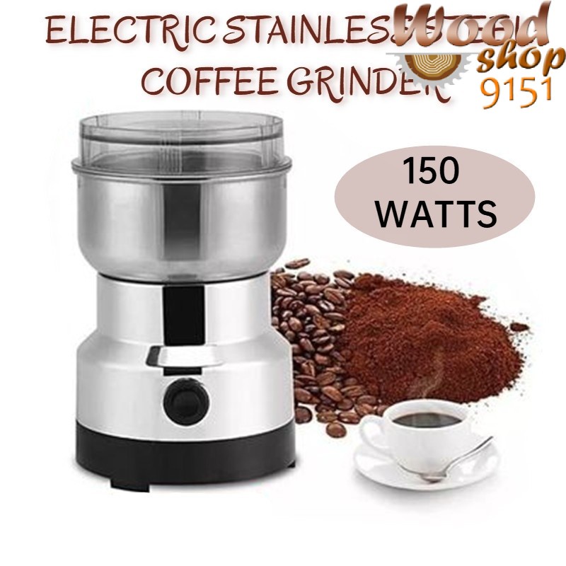 High Power Electric Stainless Steel Coffee Bean Grinder Home Dry Mill Machine Grinding Spices Milling