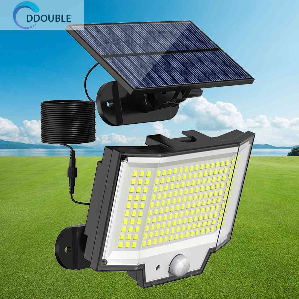 200LED Trifold Sensor Flood Lights Fall Prevention Solar Sports Lamp for Outdoor