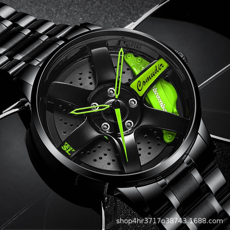 Cross -border foreign trade full -automatic movement watch men's waterproof vehicle style non -mechanical watch new one