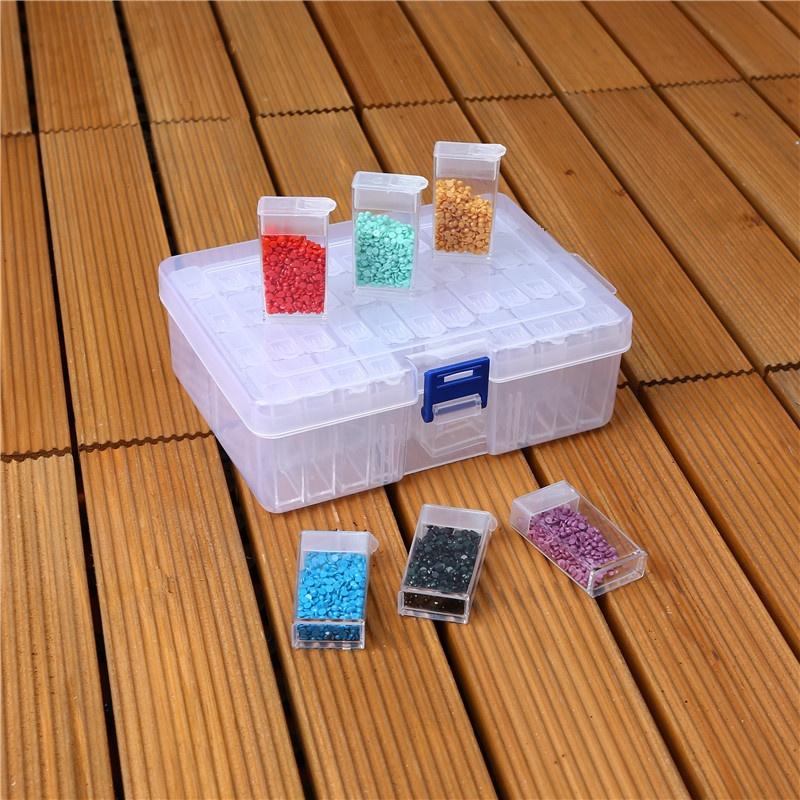 64/42/24/12/6Slots Diamond Painting Tools Beads Container Rhinestone Diamond Embroidery Stone Storage Accessory Mosaic C