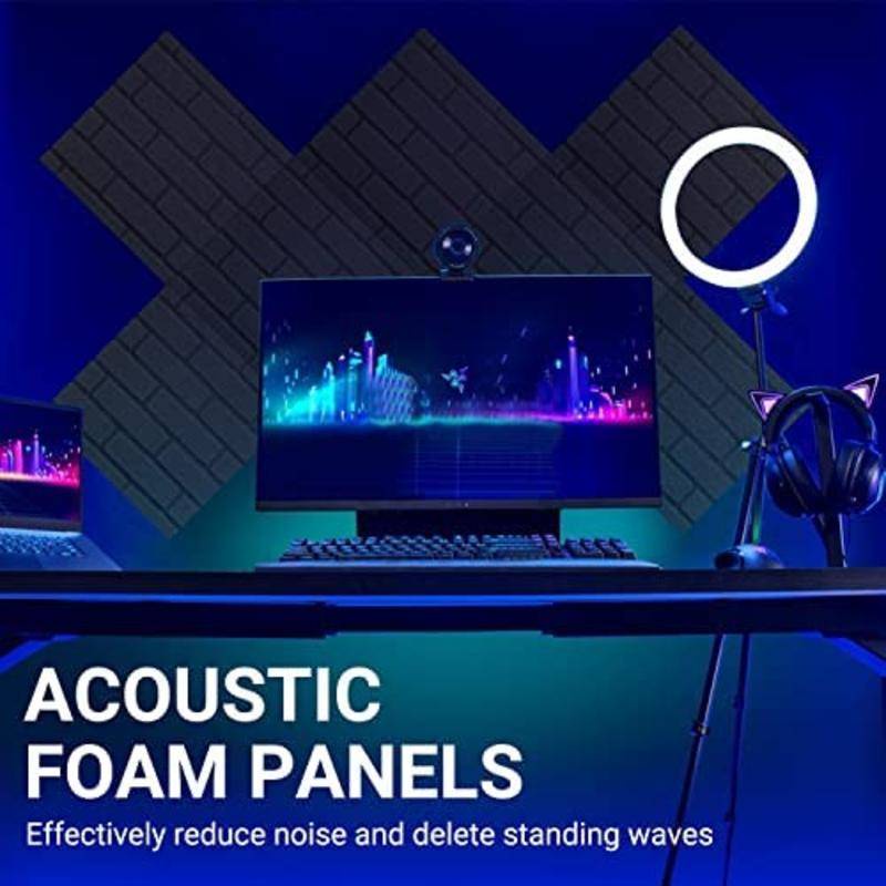 Versatile Must 12 Pack Sound Proof Foam Panels Acoustic Panel Soundproof Wall Dampening Absorbing Reliable - Image 3