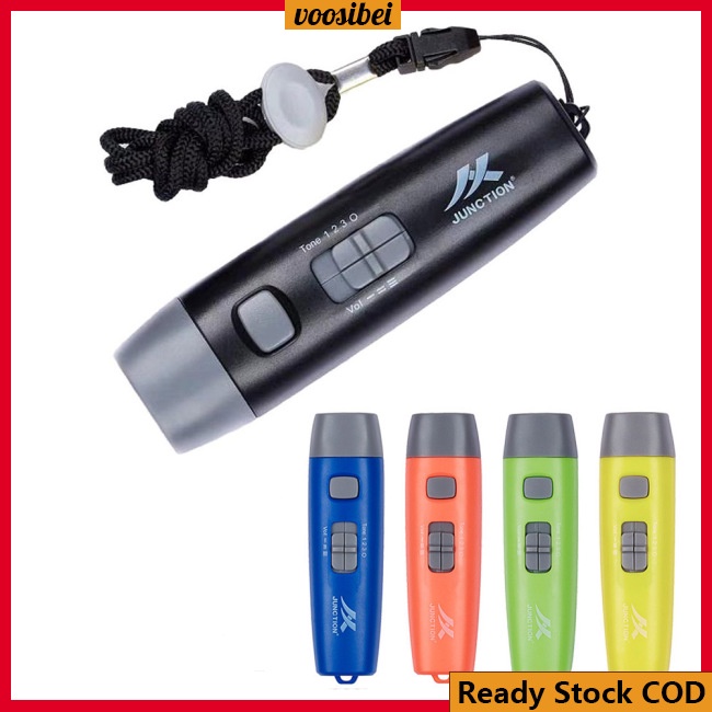 BJ Electronic Whistle 3 Tone Adjustable High Volume Referee Whistles With Lanyard Sports Emergency Whistles