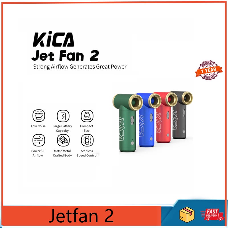 Kica Jetfan2 Turbo Fan Air Compressor Dust Collector Portable Air Dryer Cleaning Machine Wireless Computer Keyboard Car PC 100000Rpm Strong Wind Strong Wind Jetfan 2