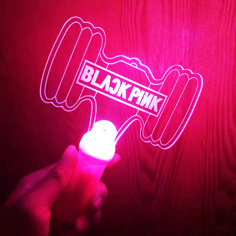 blackpink lightstick Acrylic Glow Stick Tour Concert Fan support sticks concert tour Flashing Acrylic sticks LISA rose jisoo Jennie luminous headband hand holding card JENNIE fans support light board