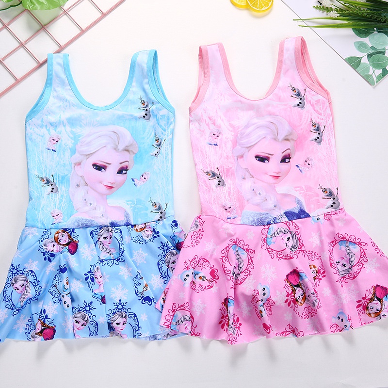 Kids Swimsuit Girls Children One Piece Swimsuit Princess Dress 3-10-years Old Baby Kids Swimwear