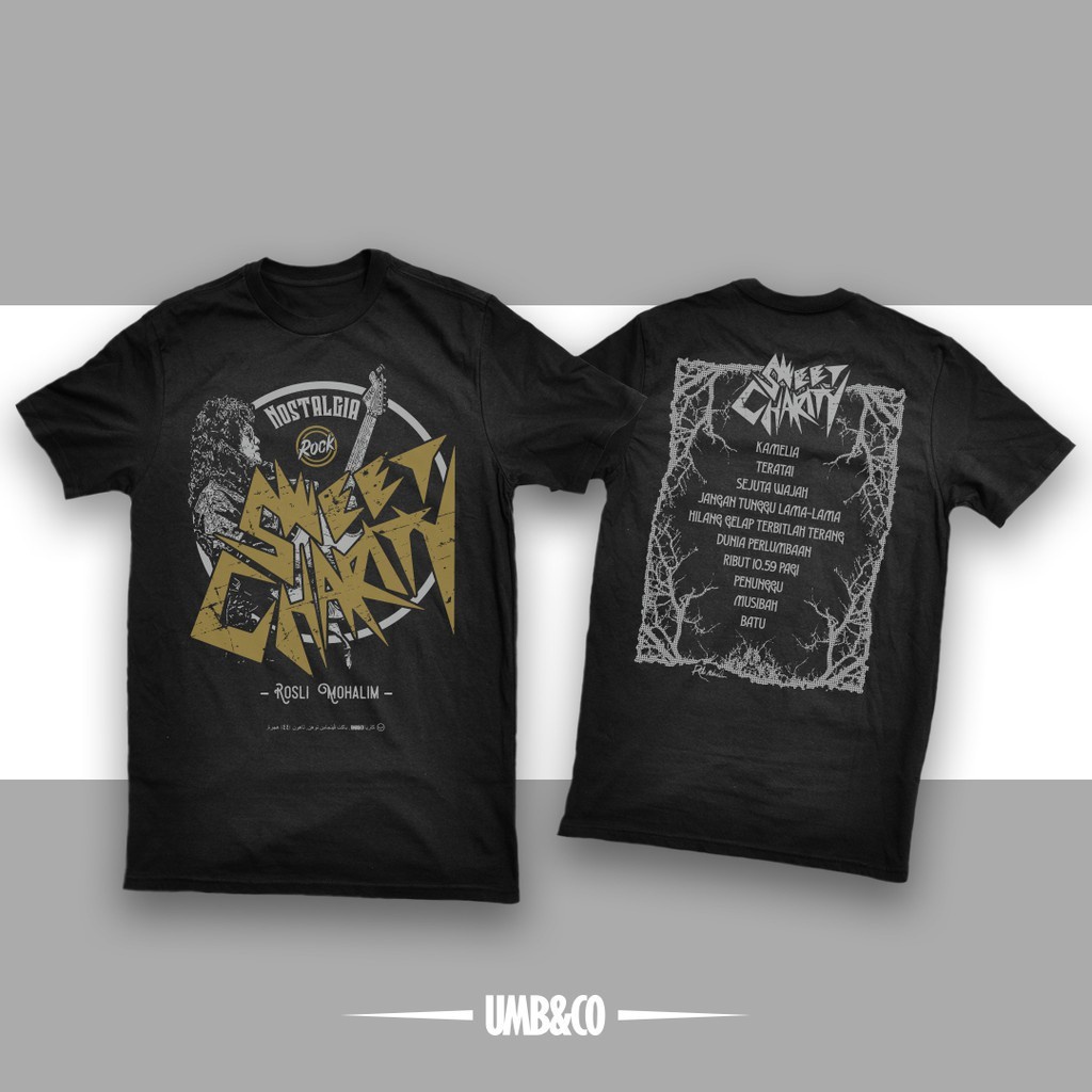 (Ready Stock) Sweet Charity - Nostalgia - Rosli Mohalim - Merchandise - Tshirt - Rock Band - Streetwear