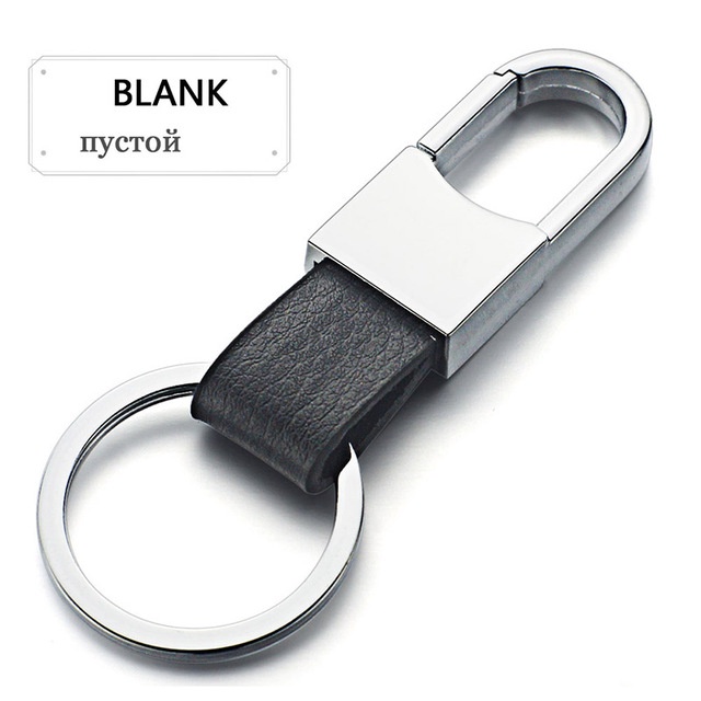 Reliable Must Custom Lettering Keyring Keychain Leather Men's Simple Key chains Holder Keyfob Car Accessories Gift - Image 4