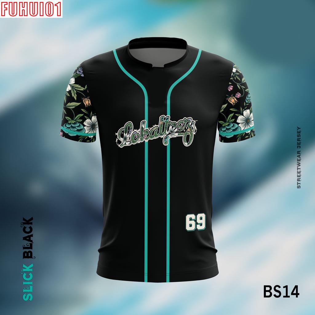 (Fuhui01) BS14 Baseball Japanese Edition SLICK BLACK 180GSM JERSEY BOLA