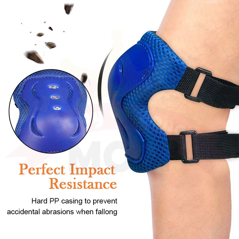 Versatile Durable Kids Protective Gear Helmet Bike Basikal Knee Pad Elbow Scooter Cycling Skate Roller Guard Quality ... - Image 4