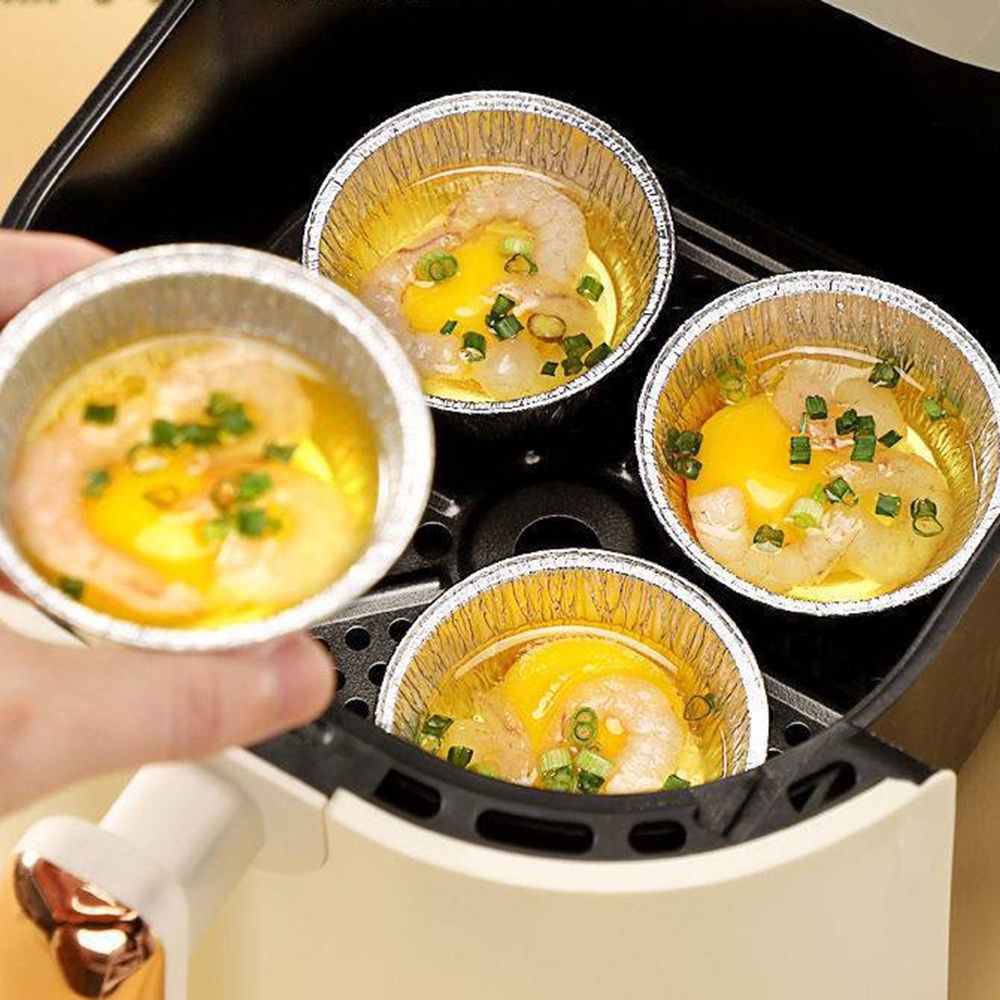 Pot Cake Shrimp Tear Egg Tin Paper Cup Steamer Steamed Chinese Sponge Cake Bowl Egg Tart Cake Mold Egg Tart Cup Disposable