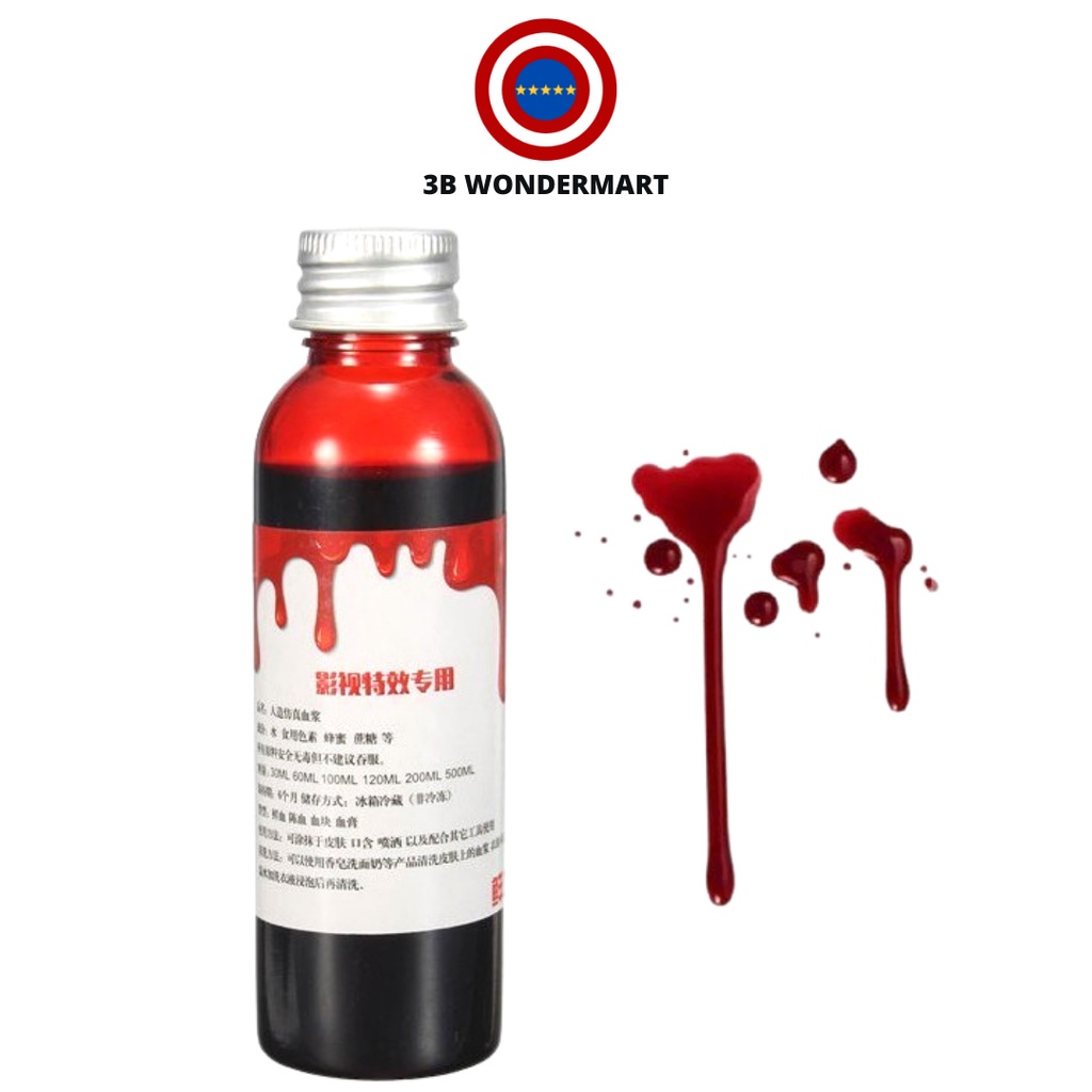 Artificial Fake Blood Red Face Body Makeup Film TV Prop COS Simulation Movie