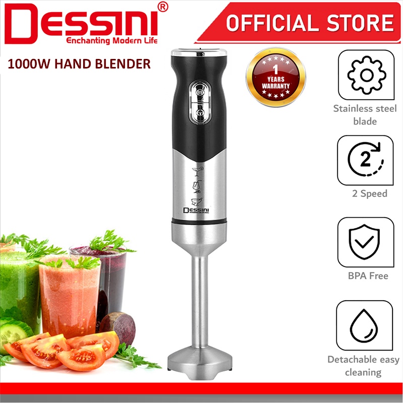 DESSINI ITALY Hand Blender Chopper Mixer Grinder Juicer Food Processor Stainless Steel Knife Blade / Pengisar