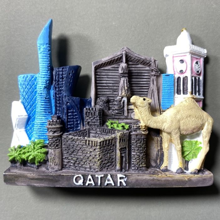 Middle East Qatar Refrigerator Magnets 3D Resin Handmade Creative Souvenirs Home Decoration