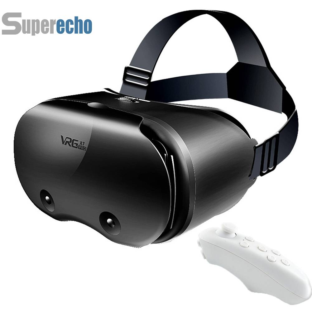 VRG Pro X7 3D VR Headset Virtual Reality Glasses Helmet with Controllers -au [superecho.my]