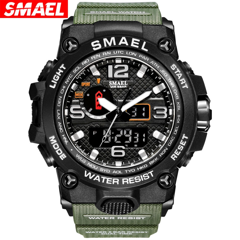 SMAEL cross-border explosive men's military watch waterproof electronic sports watch luminous alarm watch wholesale