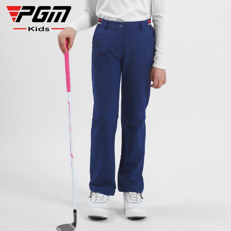 PGM Golf Apparel Girls' Pants Sports Pants Elastic Belt Pants Windproof Fabric Youth Golf Pants KUZ142