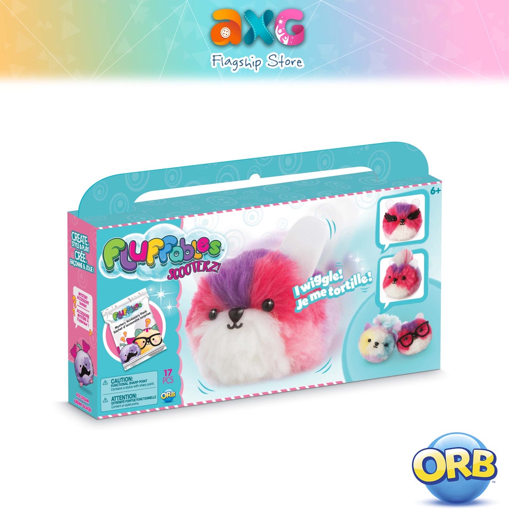 The Orb Factory Fluffable Ice Cream (Motion) (78300) Children Art Crafts DIY Handcraft Creative Kindergarten Activity